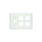 Leviton 80747-w White Combination Wallplate 3 Gangs