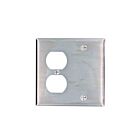 Leviton 84008-40 Stainless Steel Wallplate 2 Gangs