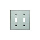 Leviton 84009-c Stainless Steel Wallplate 2 Gangs