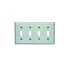 Leviton 84012-40 Stainless Steel Wallplate 4 Gangs
