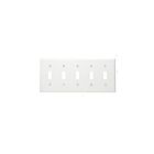 Leviton 84023-40 Stainless Steel Wallplate 5 Gangs