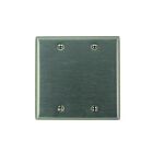 Leviton 84025-40 Silver Wallplate 2 Gangs