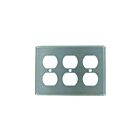 Leviton 84030-40 Stainless Steel Wallplate 3 Gangs