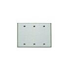 Leviton 84033-40 Stainless Steel Wallplate 3 Gangs