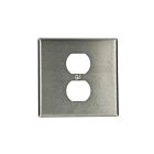 Leviton 84039-40 Stainless Steel Wallplate 2 Gangs