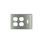 Leviton 84047-40 Stainless Steel Wallplate 3 Gangs
