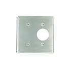 Leviton 84085-40 Silver Combination Wallplate
