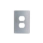 Leviton 84103-40 Silver Duplex Receptacle Plate
