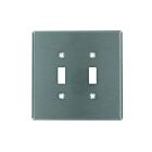 Leviton 84109-40 Silver Wallplate 2 Gangs