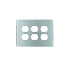 Leviton 84130-40 Stainless Steel Wallplate 3 Gangs