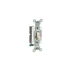 Leviton cs120-2t Light Almond Toggle Switch
