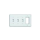 Leviton p326-i Ivory Combination Wallplate