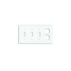 Leviton p38-t Light Almond Wallplate 4 Gangs