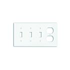 Leviton p38-w White Toggle/Duplex Wallplate