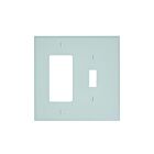 Leviton pj126-w White Combination Wallplate 2 Gangs