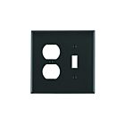 Leviton pj18-e Black Wallplate 2 Gangs