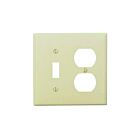 Leviton pj18-i Ivory Wallplate 2 Gangs