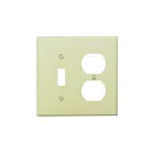 Leviton pj18-t Light Almond Wallplate 2 Gangs