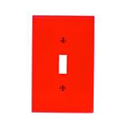 Leviton pj1-r Red Wallplate 1 Gangs