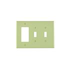 Leviton pj226-i Ivory Wallplate 3 Gangs