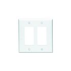 Leviton pj262-w White Wallplate 2 Gangs