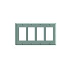 Leviton pj264-i Ivory Decorator Wallplate 4 Gangs