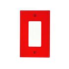 Leviton pj26-r Red Wallplate 1 Gangs