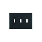 Leviton pj3-e Black Wallplate 3 Gangs