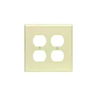Leviton pj82-i Ivory Wallplate 2 Gangs