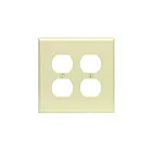 Leviton pj82-t Light Almond Wallplate 2 Gangs