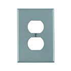 Leviton pj8-gy Grey Wallplate 1 Gangs