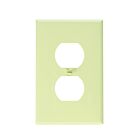 Leviton pj8-i Ivory Wallplate 1 Gangs