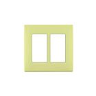 Leviton rewp2-cs Corn Silk Screwless Wallplate
