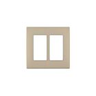 Leviton rewp2-dt Dapper Tan Screwless Wallplate