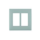 Leviton rewp2-pg Pebble Grey Wallplate 2 Gangs