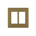 Leviton rewp2-wc Warm Caramel Screwless Wallplate
