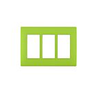 Leviton rewp3-gs Granny Smith Apple Wallplate 3 Gangs