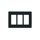 Leviton rewp3-ob Onyx Black Wallplate 3 Gangs