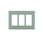 Leviton rewp3-ws Wood Smoke Wallplate 3 Gangs