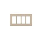 Leviton rewp4-dt Dapper Tan Screwless Wallplate