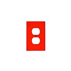 Leviton pj8-r Red Wallplate 1 Gangs