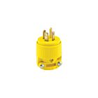 Leviton Plug 7251-C 20 Amp Yellow Plug (NEMA 18-20P)