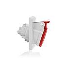 Leviton S416-R6 Box Rated Pin & Sleeve Receptacle 4P5W 16A 346-415V 6-Hour Clock Position