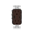 Leviton T5638-B 15A 125V USB Receptacle