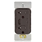 Leviton T5834-B 20A 125V USB Receptacle