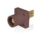 Leviton 16R33-B1H Brown 16 Series Male Receptacle