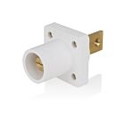 Leviton 16R33-B1W White 16 Series Male Receptacle