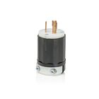 Leviton 2311E Black and White Locking Plug
