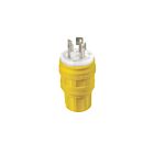 Leviton 28W08 3W Yellow Locking Plug