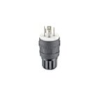 Leviton 28W76-B 4W Black Locking Plug